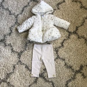 Infant coat and leggings set
